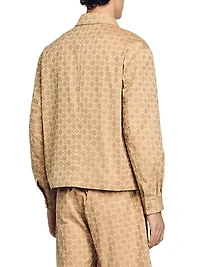 Square Cross Zip-Up Jacket