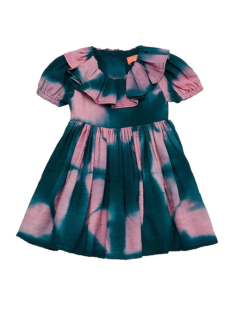 Baby Girl's, Little Girl's & Lolu Ruffle-Trim Printed Dress