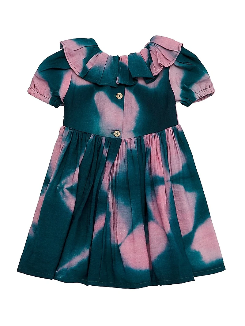 Baby Girl's, Little Girl's & Lolu Ruffle-Trim Printed Dress