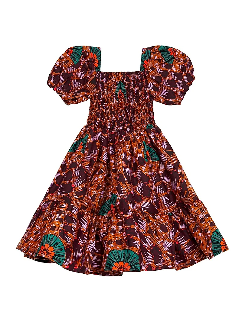 Baby Girl's, Little Girl's & Anu Smocked Puff-Sleeve Dress