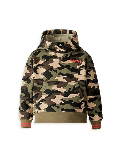 Little Boy's & Logo Camo Hoodie