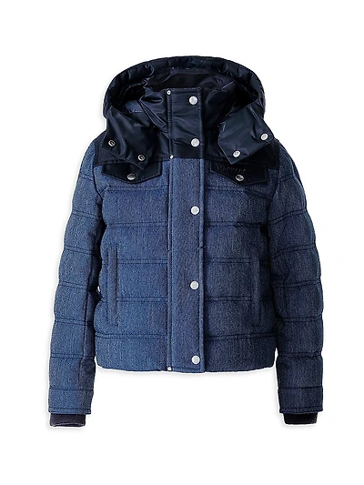 Big Kid's Adriel Denim Down Jacket