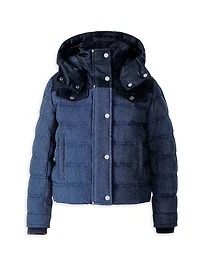 Big Kid's Adriel Denim Down Jacket