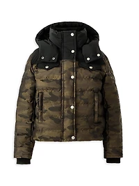 Little Boy's & Adriel Camouflage Puffer Jacket