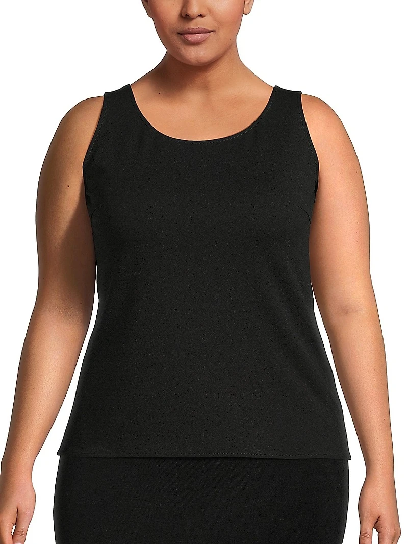 Plus Stretch Crepe Tank