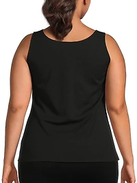 Plus Stretch Crepe Tank