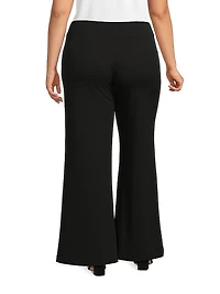 Plus Stretch-Crêpe Wide-Leg Pants