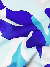 Plus Floral Crêpe De Chine Midi-Shirtdress