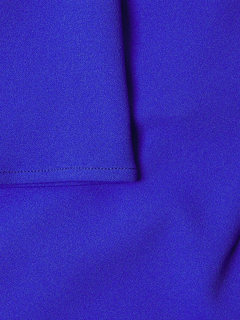 Plus Funnel Neck Stretch Crêpe Midi-Dress