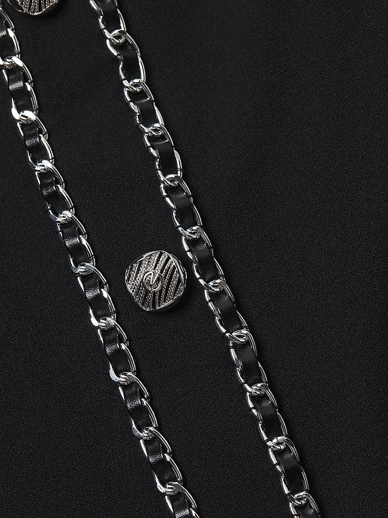 Plus Chain Midi-Skirt