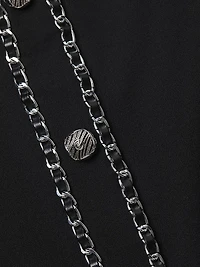 Plus Chain Midi-Skirt