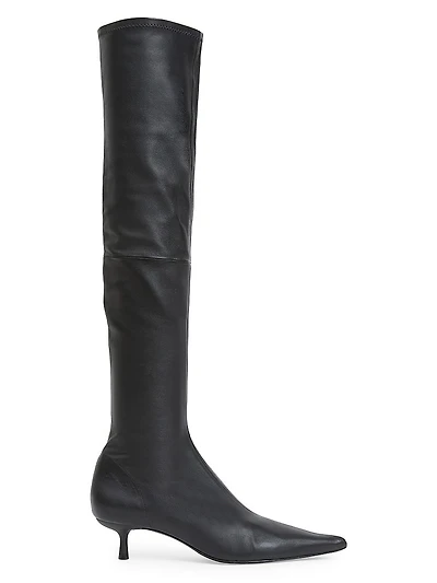 Joni 45MM Stretch-Leather Knee-High Boots
