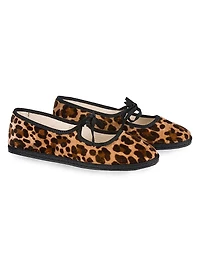 Timeless Brigitte Tiepolo Leopard Cotton Velvet Slippers