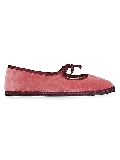 Timeless Brigitte Marie Antoinette Cotton Velvet Slippers