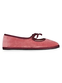 Timeless Brigitte Marie Antoinette Cotton Velvet Slippers