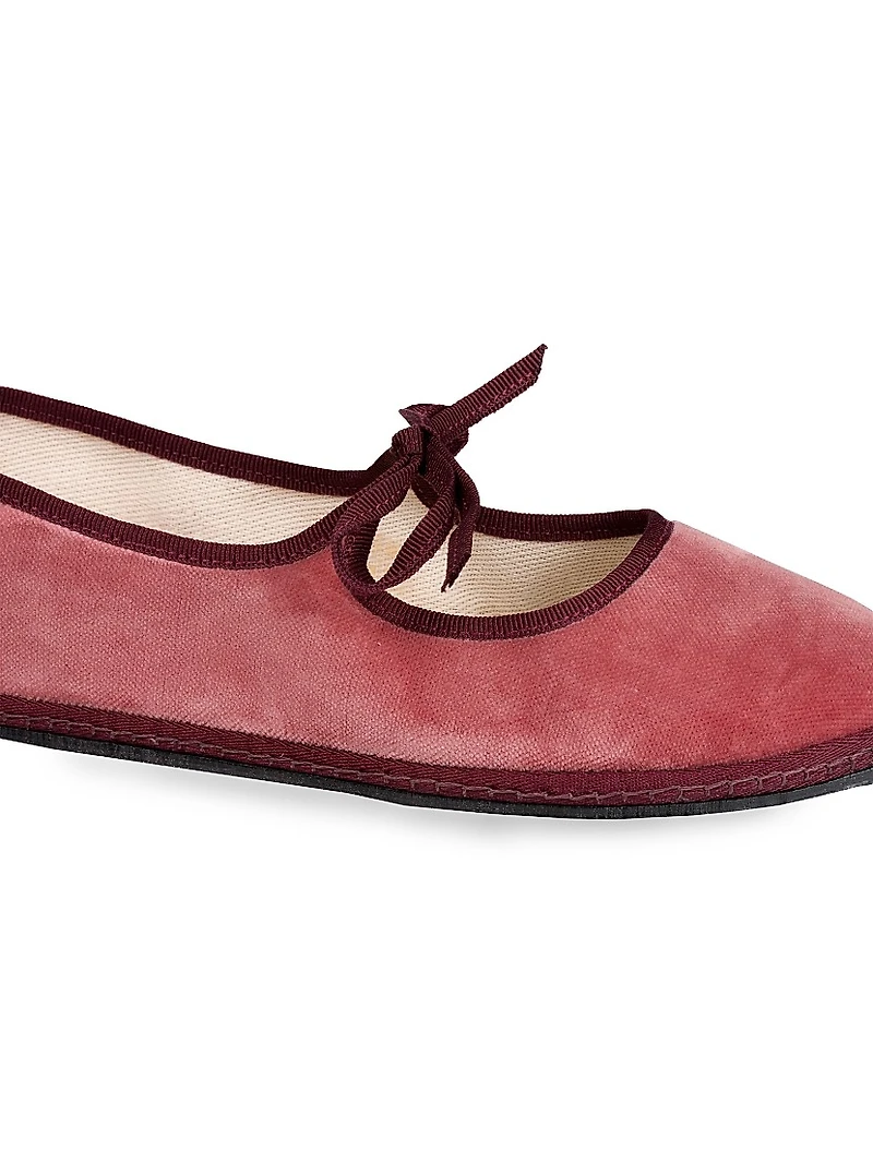 Timeless Brigitte Marie Antoinette Cotton Velvet Slippers