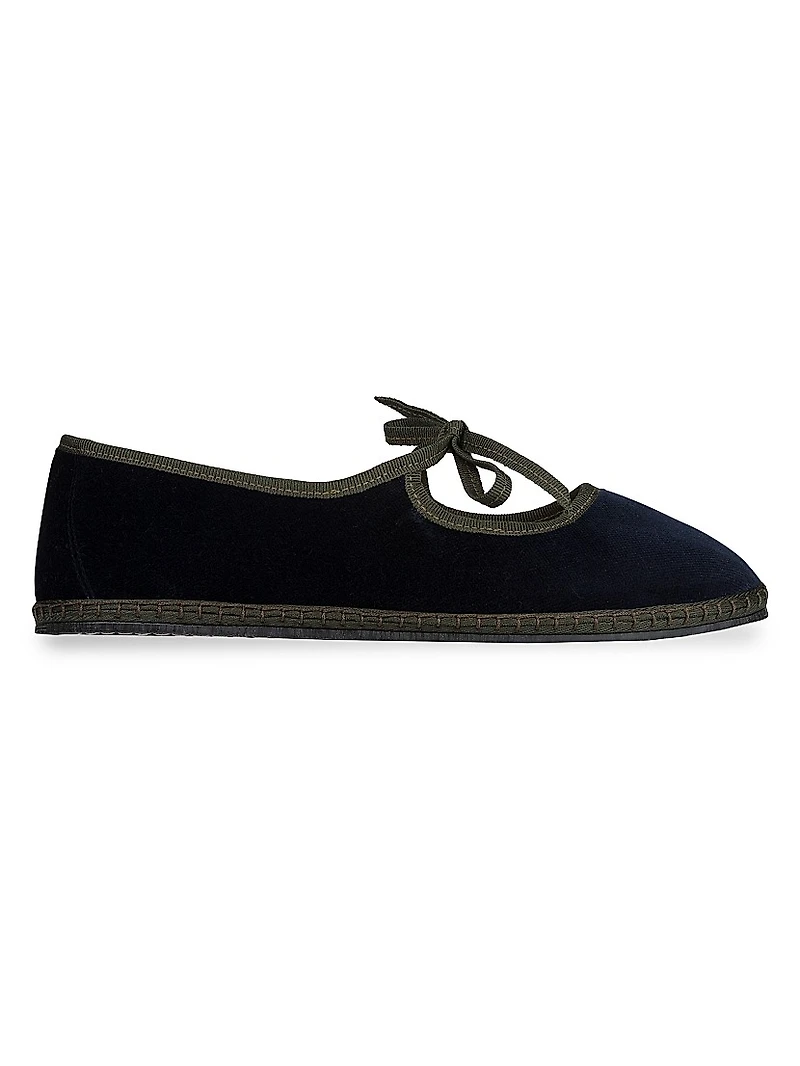 Timeless Brigitte Cotton Velvet Slippers