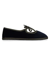 Timeless Brigitte Cotton Velvet Slippers