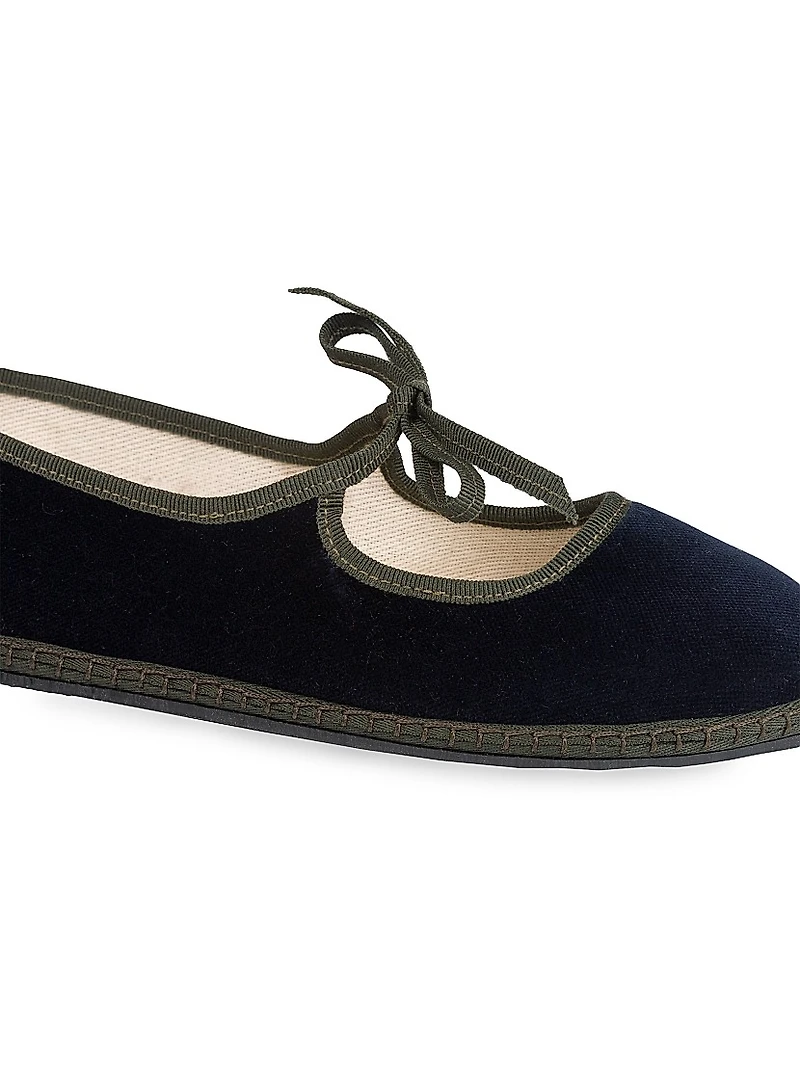 Timeless Brigitte Cotton Velvet Slippers