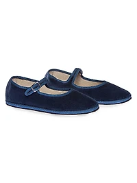 Timeless Delfina Velvet Mary Janes