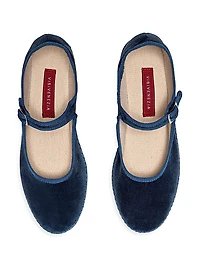 Timeless Delfina Velvet Mary Janes