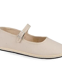Canvas Mary Janes