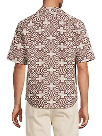 Optic Jacquard Short-Sleeve Shirt