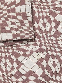 Optic Jacquard Short-Sleeve Shirt