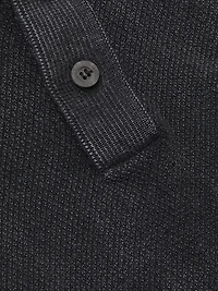 Rice Stitch Garment-Dyed Polo Shirt