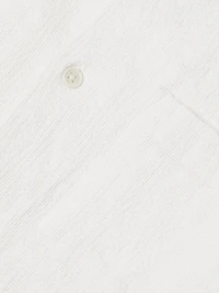 Basket Weave Cotton Camp Shirt