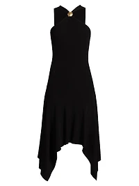 Constanze V-Neck Knit Midi-Dress
