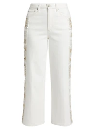 Getty Embroidered Crop Jeans