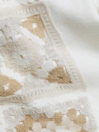 Getty Embroidered Crop Jeans