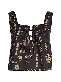 Blythe Abstract Print Cotton Tank