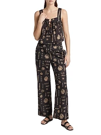 Blythe Abstract Print Cotton Tank