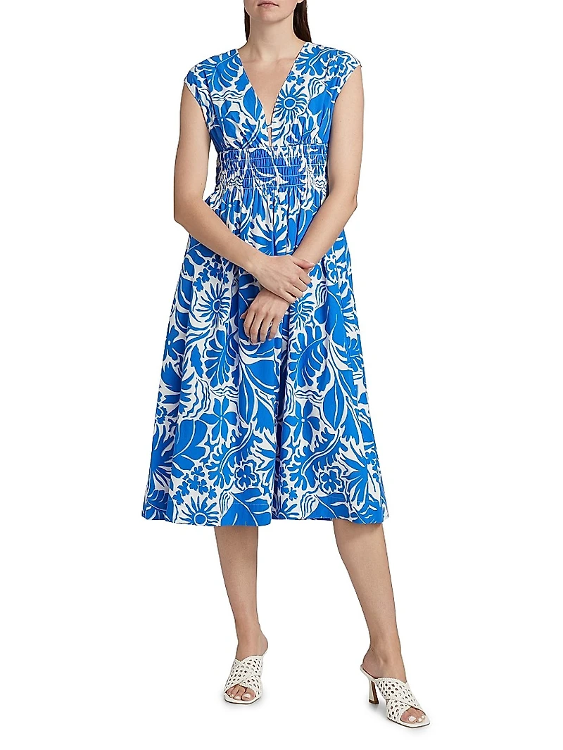 Roxanne Flora Midi-Dress
