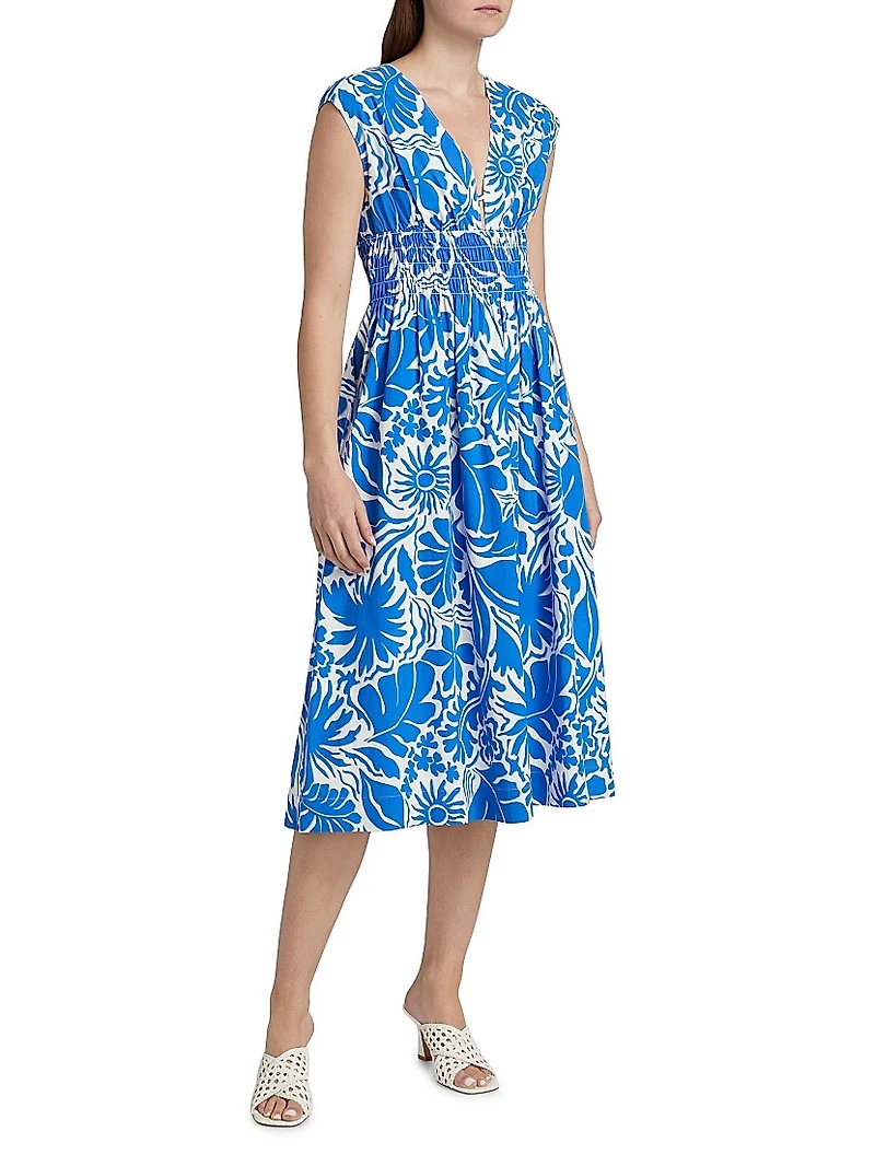 Roxanne Flora Midi-Dress