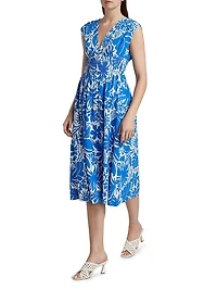 Roxanne Flora Midi-Dress