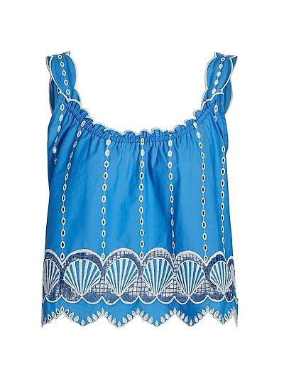 Esperanza Embroidered Cotton Tank