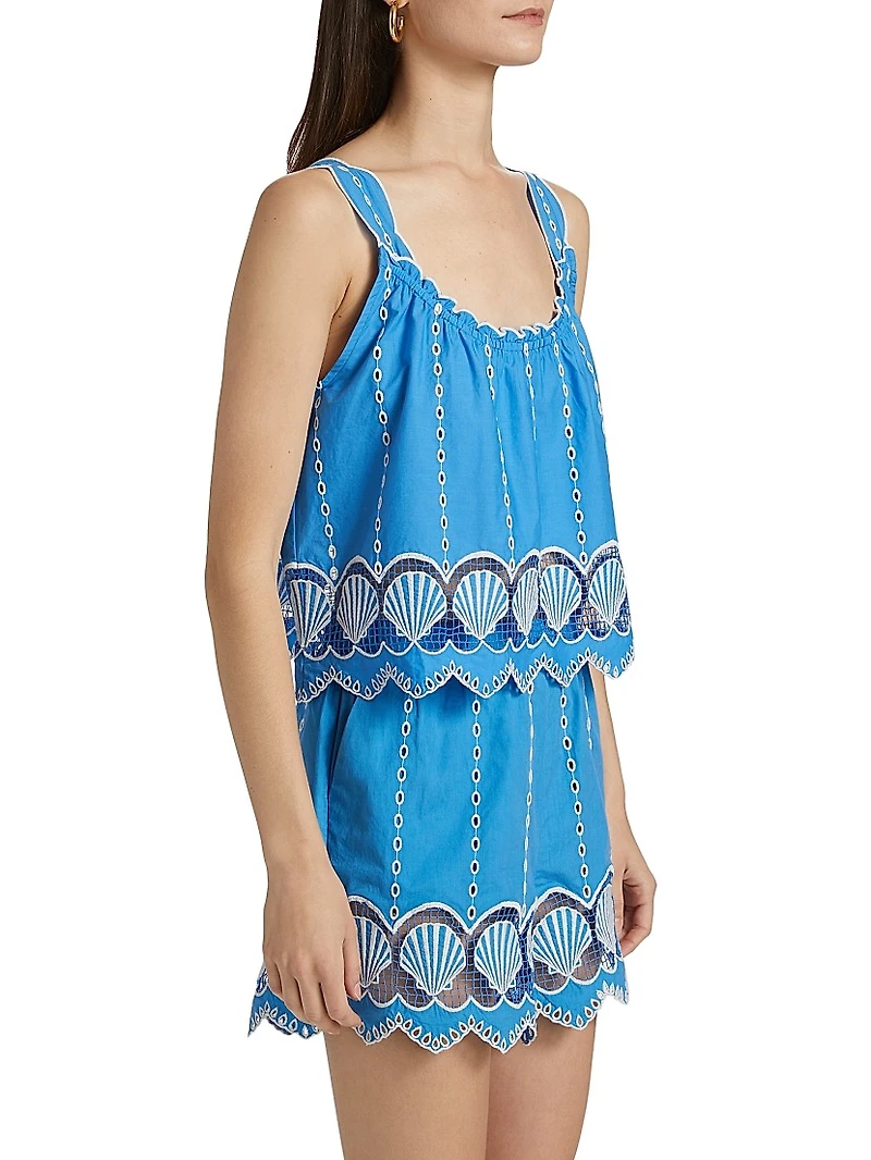 Esperanza Embroidered Cotton Tank