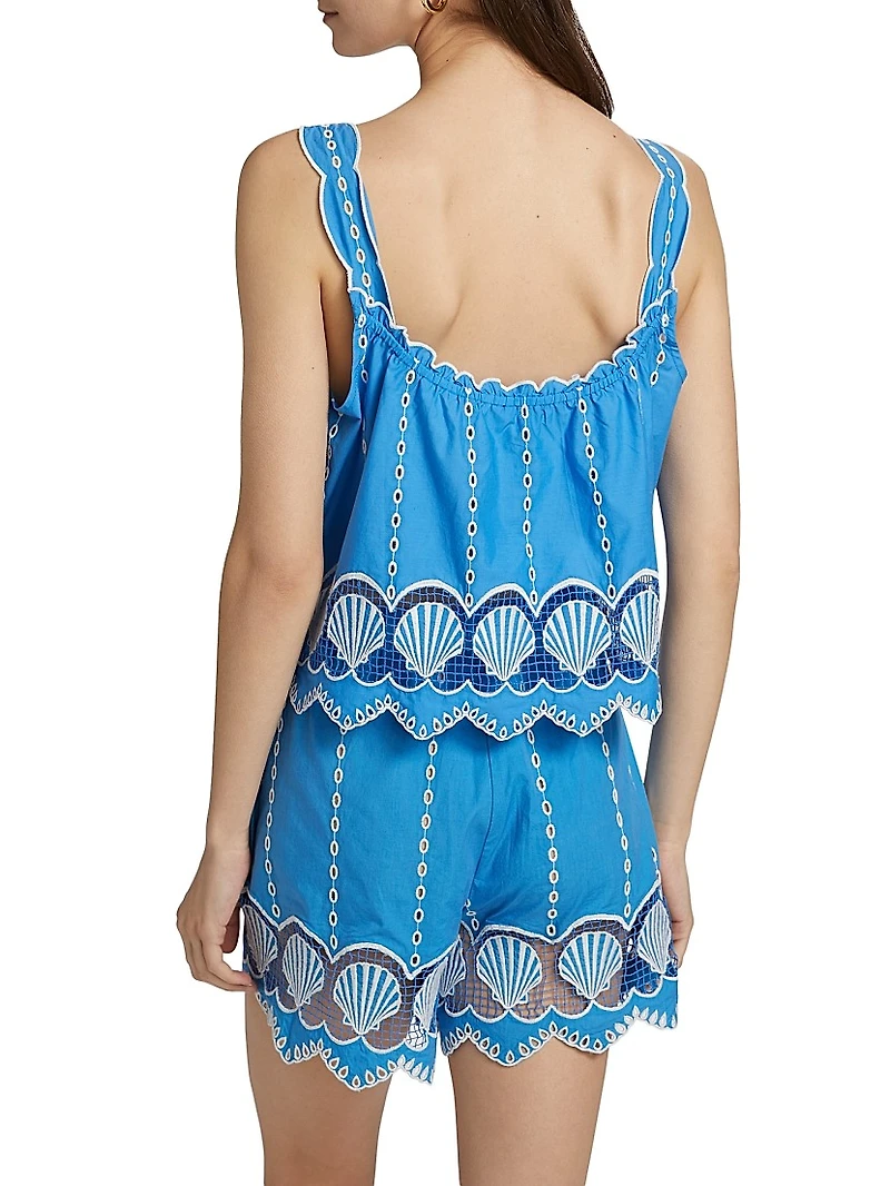 Esperanza Embroidered Cotton Tank