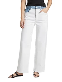 Del Mar Stretch-Denim Straight Jeans