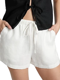 Jenner Linen Drawstring Shorts