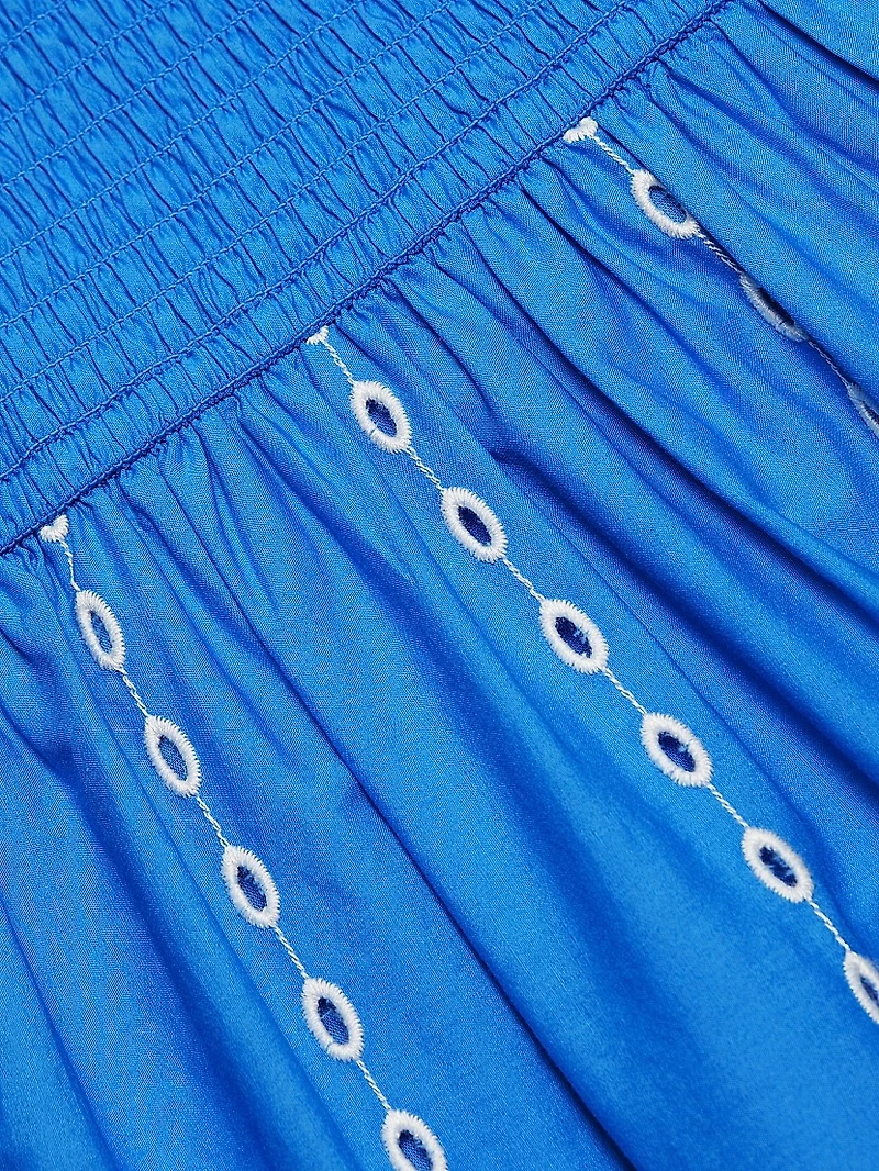 Murano Embroidered-Cotton Midi-Dress