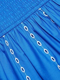 Murano Embroidered-Cotton Midi-Dress