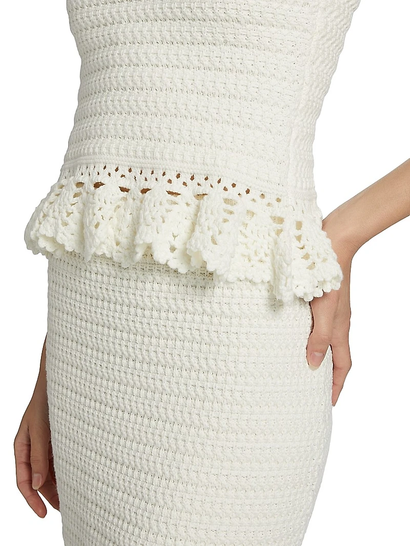 Estefania Cotton-Blend Knit Top