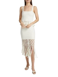 Estefania Cotton-Blend Knit Top