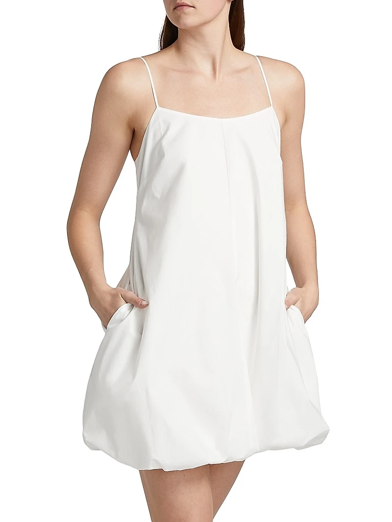 Blanca Bubble-Hem Minidress