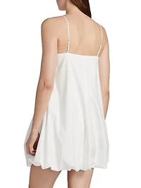 Blanca Bubble-Hem Minidress