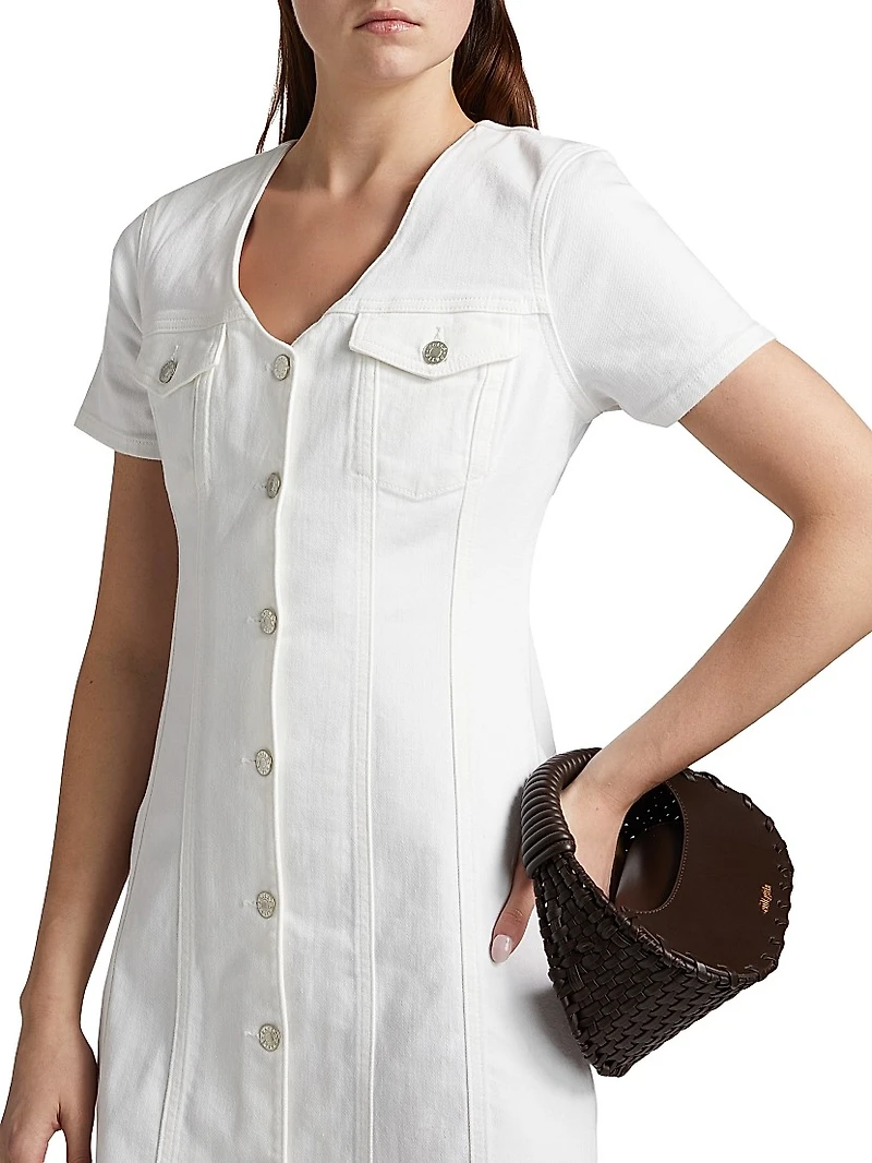 Saratoga Stretch-Denim Minidress